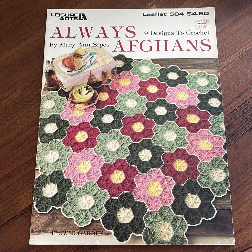 Vintage Leisure Arts Leaflet Always Afghans by Mary Ann Sipes
